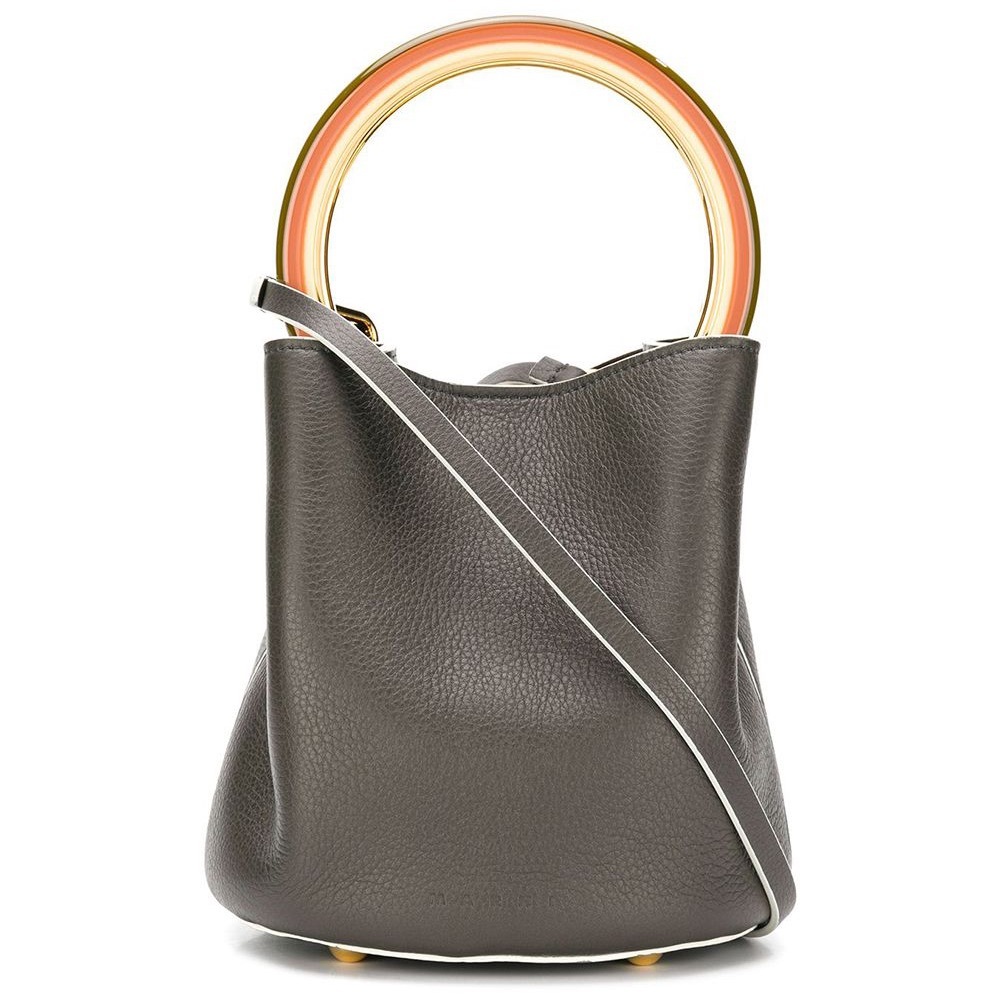 Marni Pannier Round Top Handle Bucket Bag